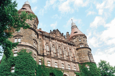 Low angle view of historical building against sky