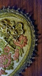 High angle view of vegetables on table