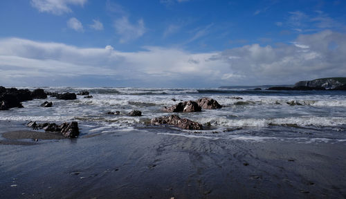 Scenic view of sea against sky