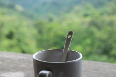 Close-up of coffee on table