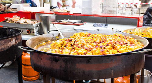 Close-up of food for sale at market stall