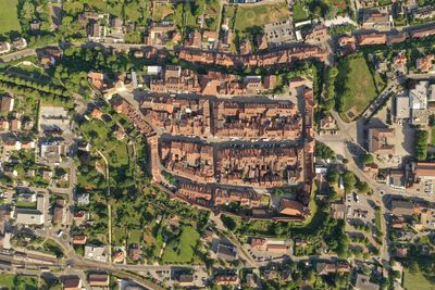 High angle view of cityscape