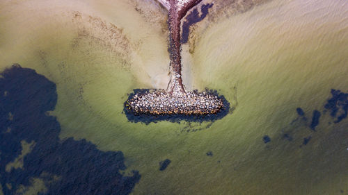 Aerial view of sea 