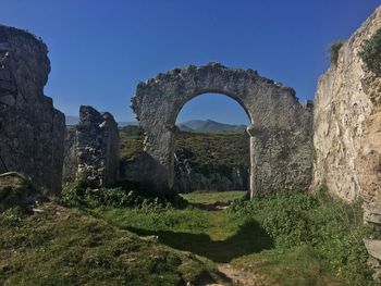 Old ruins against clear sky