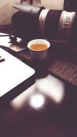 Close-up of tea on table