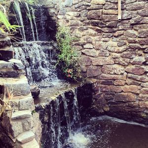 View of stone wall