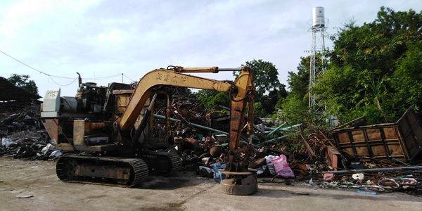 View of construction site against sky