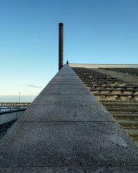 Low angle view of historical building against blue sky