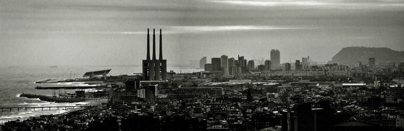 Modern cityscape against sky