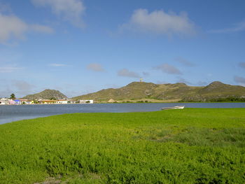 Scenic view of calm sea against sky