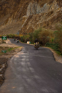 Cars moving on road