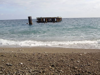 Lifeguard hut on beach