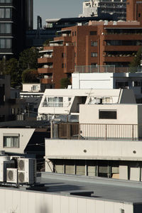 Exterior of residential buildings