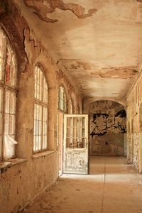 Interior of abandoned building