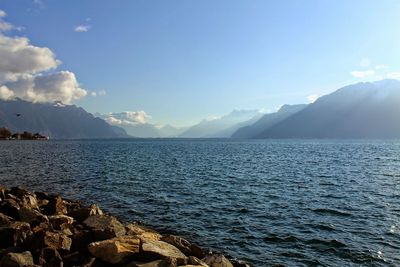 Scenic view of sea against sky