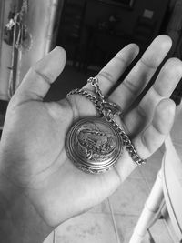 Close-up of cropped hand