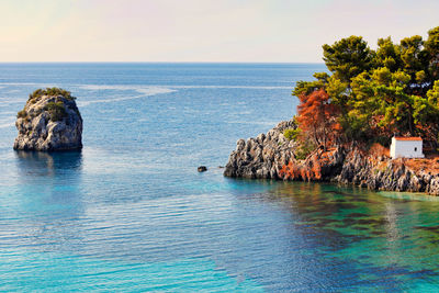 Scenic view of sea against sky