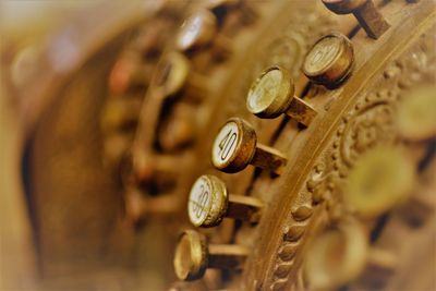 Close-up of coins