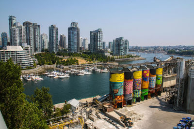 Boats in harbor