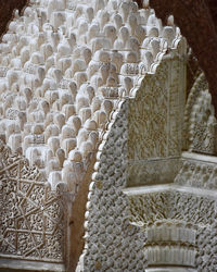 High angle view of sculpture in building