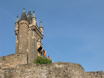 Low angle view of historic building against sky