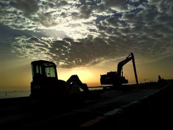 Road at sunset