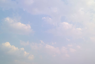 Low angle view of clouds in sky