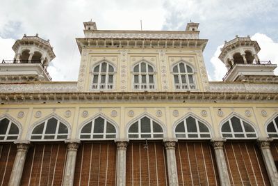 Low angle view of building against sky