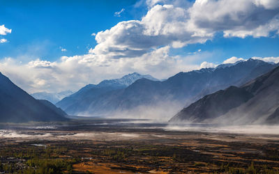 Hunder desert in nubra valley, ladakh, india