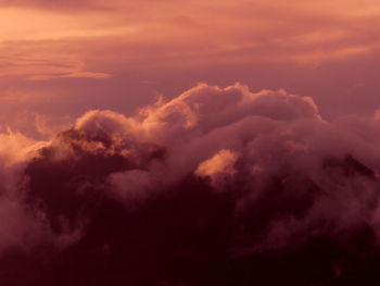 Low angle view of cloudy sky