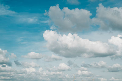 Low angle view of clouds in sky