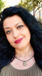 Portrait of beautiful woman
