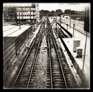 Railroad station platform