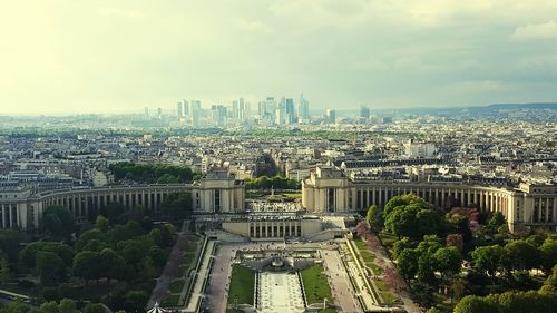 Aerial view of city