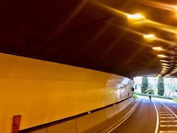 Illuminated tunnel