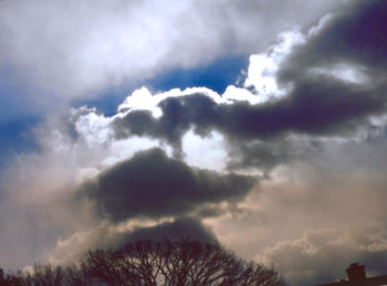 Low angle view of storm clouds in sky