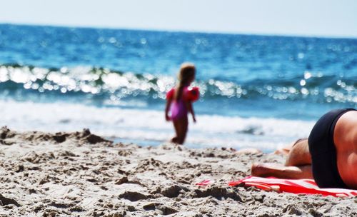 People on beach