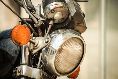 Close-up of vintage car