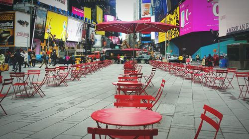 Market stall in city