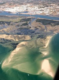 Aerial view of sea