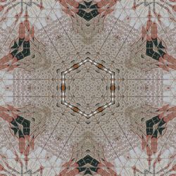 Full frame shot of abstract pattern on tiled floor