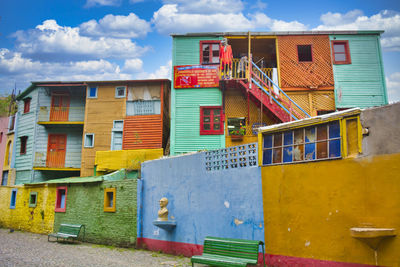 Colourful houses of caminite area