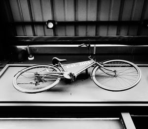 Close-up view of bicycle