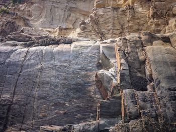 Full frame shot of rocks on landscape