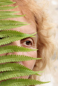 Close-up portrait of woman