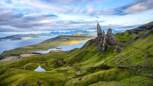 Scenic view of landscape against sky