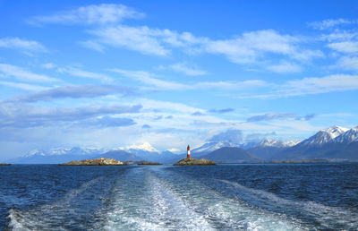 Scenic view of sea against sky