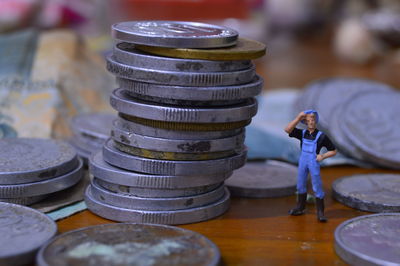 Close-up of stuffed toys on table