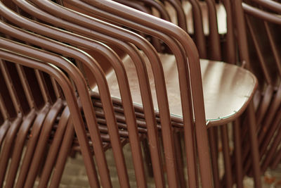 Full frame shot of empty chairs