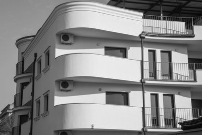 Exterior of building against clear sky